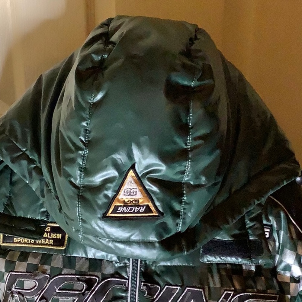 EXA Racing Green Puffer Jacket - Picture 3 of 11